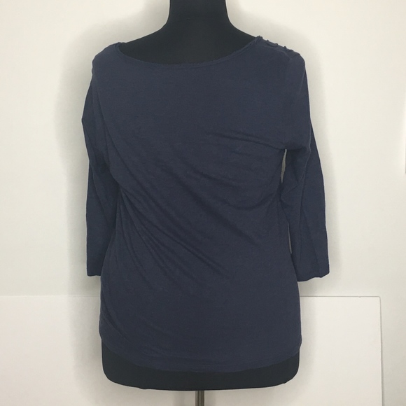Lucky Brand Blue Shirt 3/4 Length Sleeves Size 1X - Picture 4 of 7